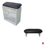Apoio De Mão Manicure Pedicure + Suporte Para Os Pés Em Mdf Cor Preto