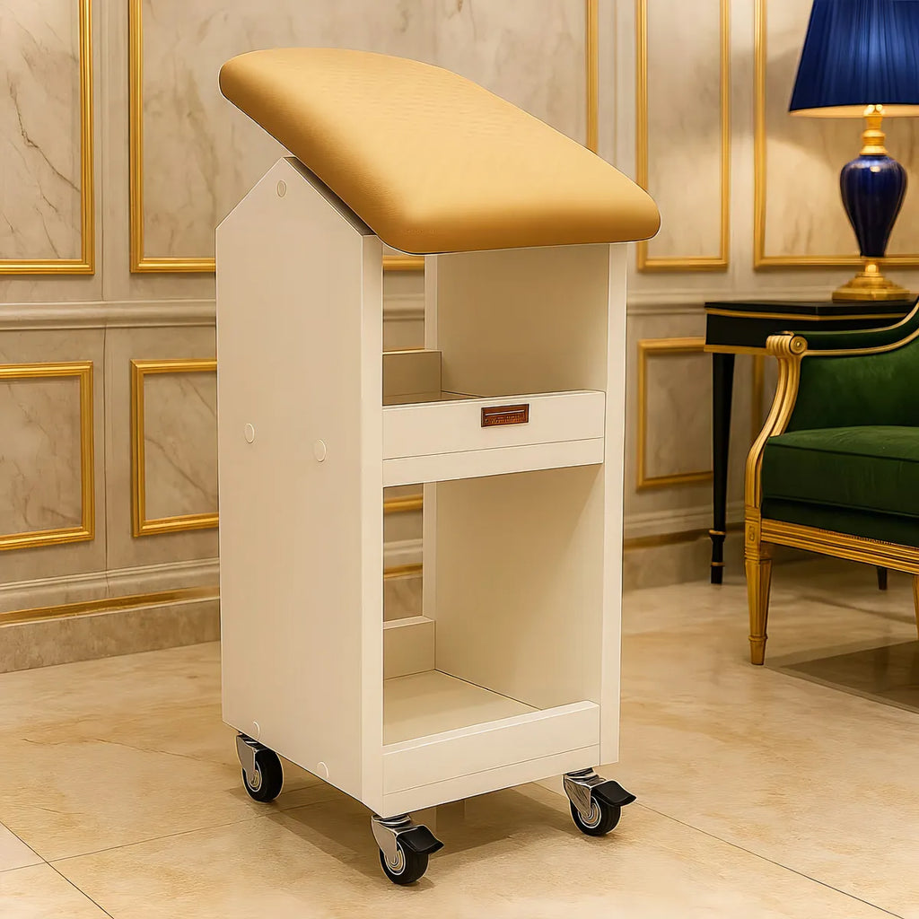 Suporte Para Pés/perna C/rodinhas Para Pedicure E Manicure