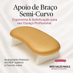 Apoio Suporte De Braço Mão Manicure Semi-curvo Altura 10cm
