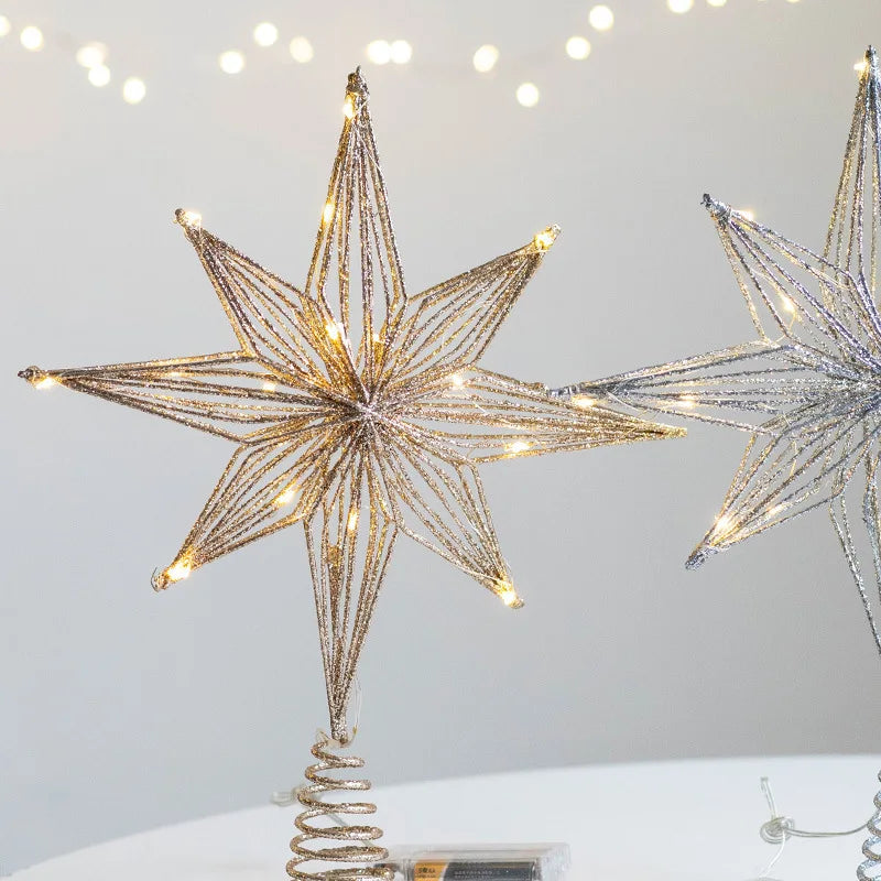 Estrela Decorativa LED para Árvore de Natal