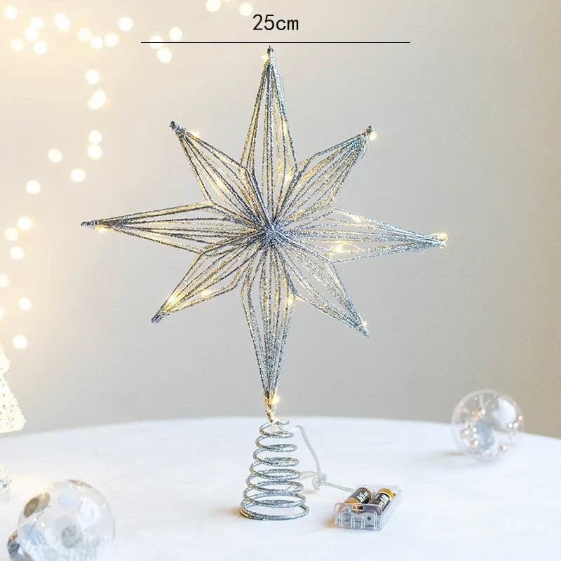 Estrela Decorativa LED para Árvore de Natal