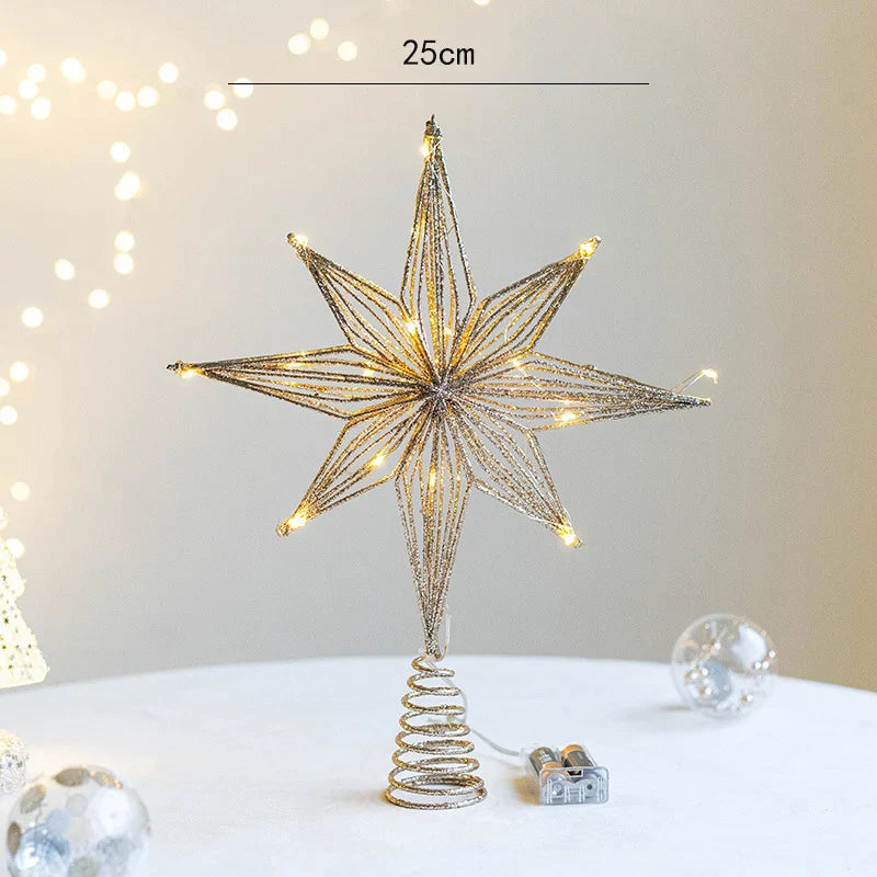 Estrela Decorativa LED para Árvore de Natal
