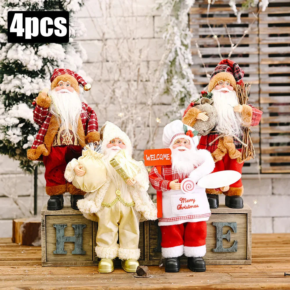 Boneco Papai Noel 30cm para Decoração de Natal